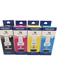 Pack 4 Tintas GI-16 Alternativo BK C M Y GX6010 GX7010 CANON - Miniatura 1