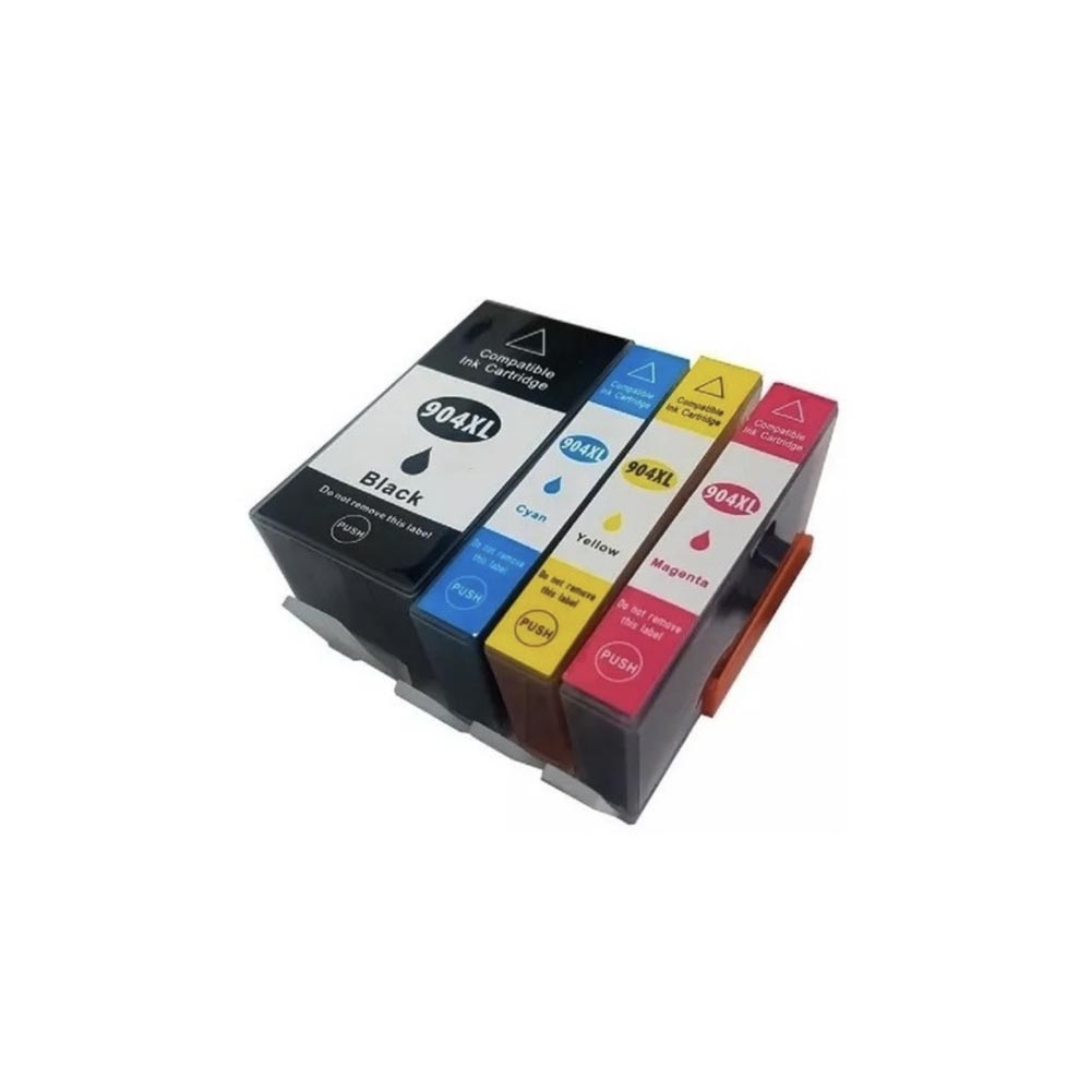 PACK 4 CARTUCHOS TINTAS ALTERNATIVAS XL HP 904 2