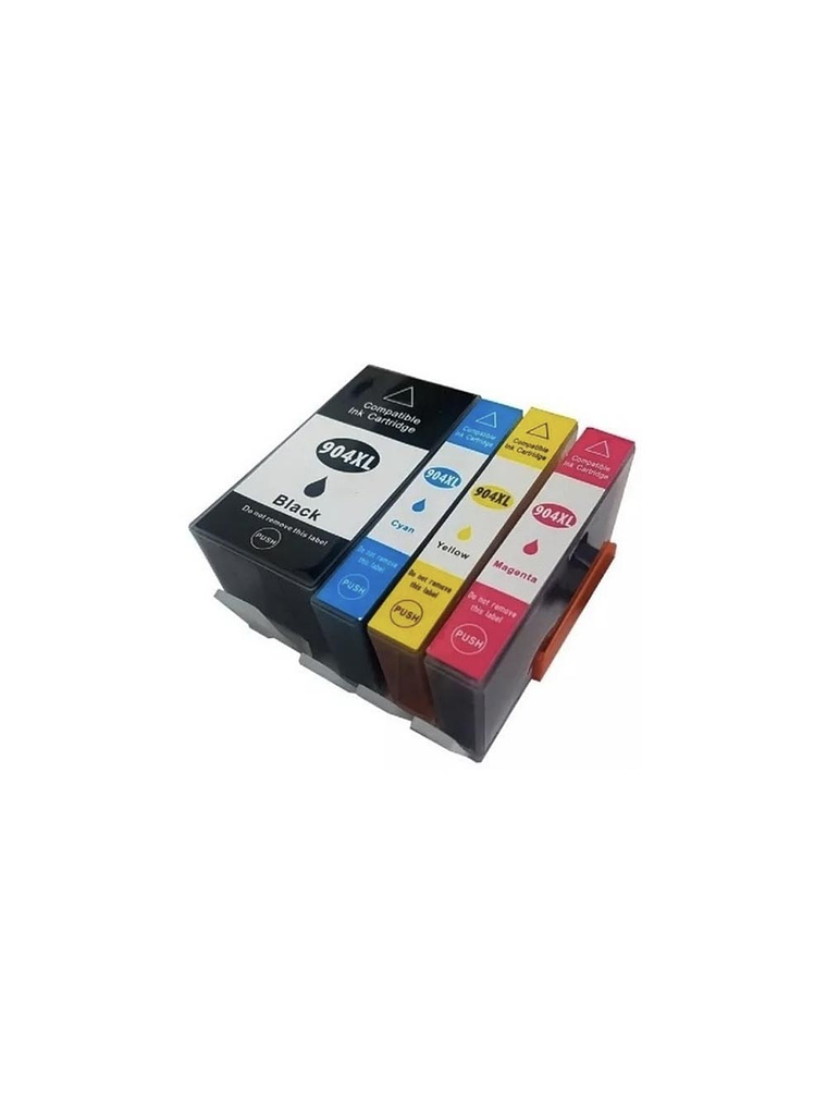 PACK 4 CARTUCHOS TINTAS ALTERNATIVAS XL HP 904 2