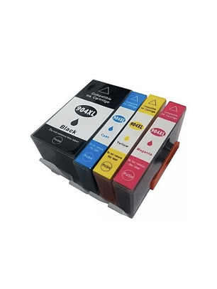 PACK 4 CARTUCHOS TINTAS ALTERNATIVAS XL HP 904
