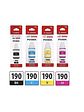 Tinta CANON Original Pack GI-190 BK C Y M G2100 G3110 G4100 - Miniatura 1
