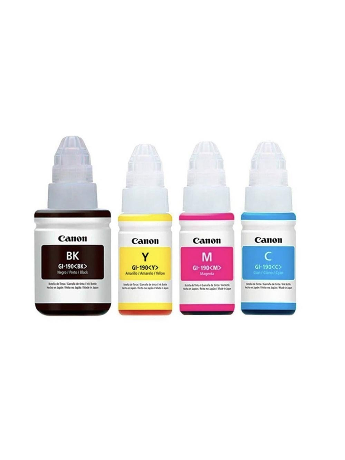 Tinta CANON Original Pack GI-190 BK C Y M G2100 G3110 G4100 2