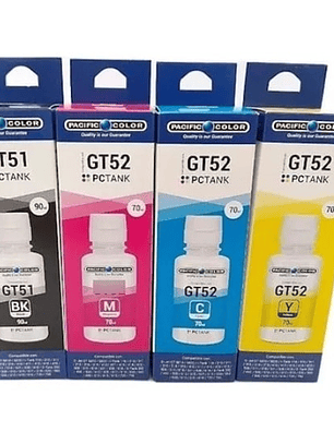 PACK TINTA ALTERNATIVA GT52 51 PARA HP 315 415 5820 5810 533 615