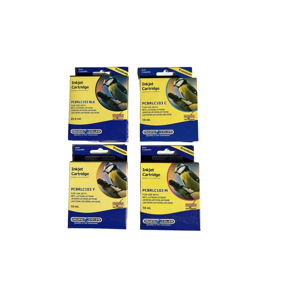 PACK CARTUCHOS DE TINTA ALTERNATIVOS LC103 PARA BROTHER BK C M Y 1