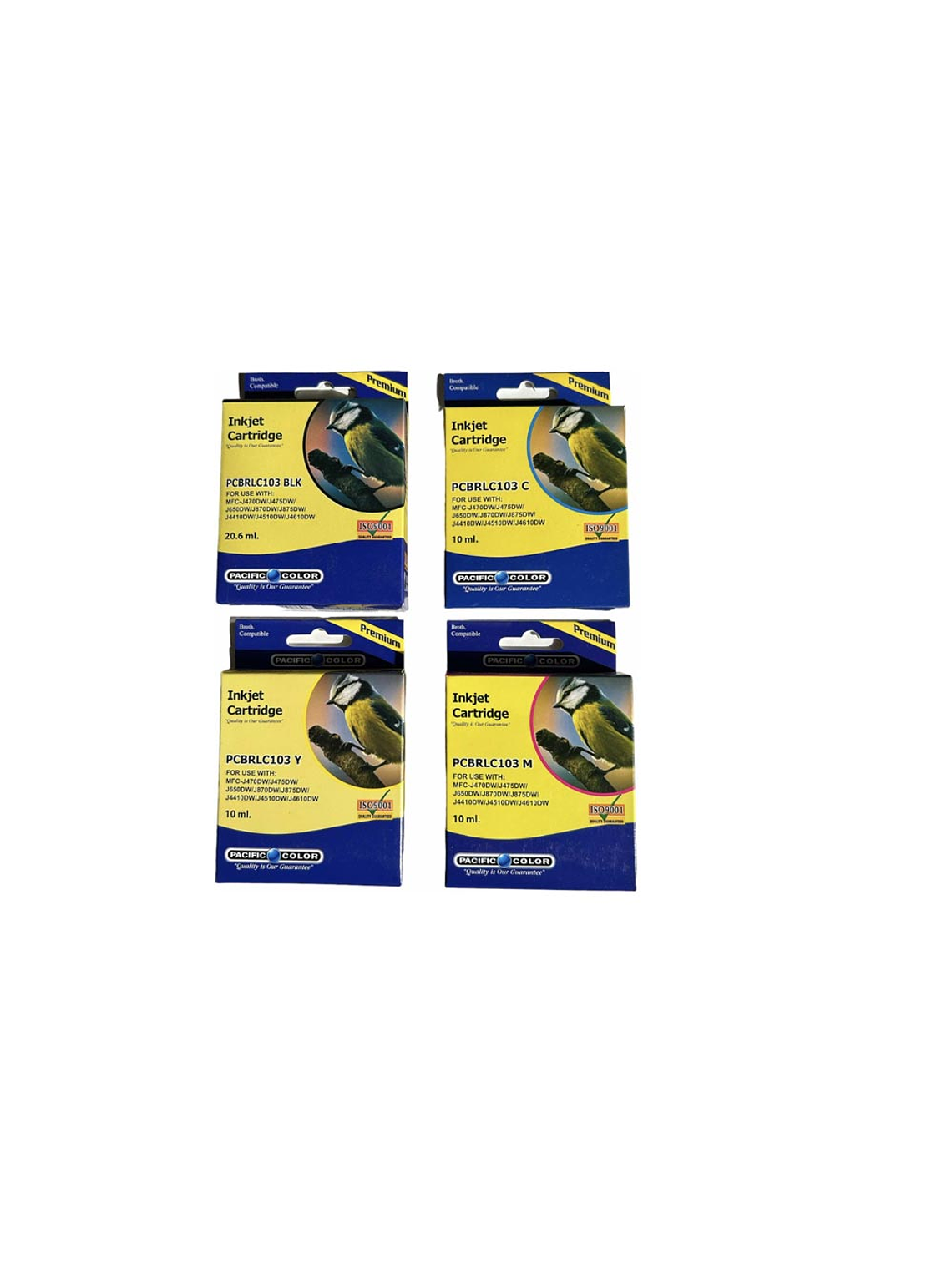 PACK CARTUCHOS DE TINTA ALTERNATIVOS LC103 PARA BROTHER BK C M Y 1
