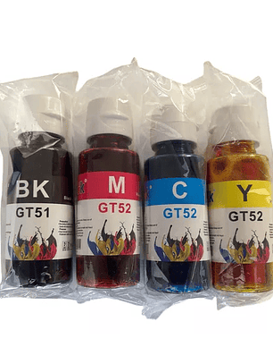 PACK TINTA ALTERNATIVA GT52 51 PARA HP 315 415 5820 5810 533 615
