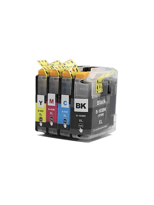 PACK CARTUCHOS DE TINTA ALTERNATIVOS LC103 PARA BROTHER BK C M Y