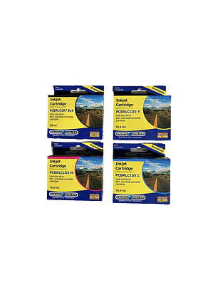 PACK CARTUCHOS DE TINTA BROTHER LC107 / LC105 ALTERNATIVO