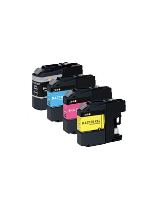 PACK CARTUCHOS DE TINTA BROTHER LC107 / LC105 ALTERNATIVO