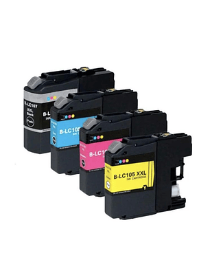 PACK CARTUCHOS DE TINTA BROTHER LC107 / LC105 ALTERNATIVO