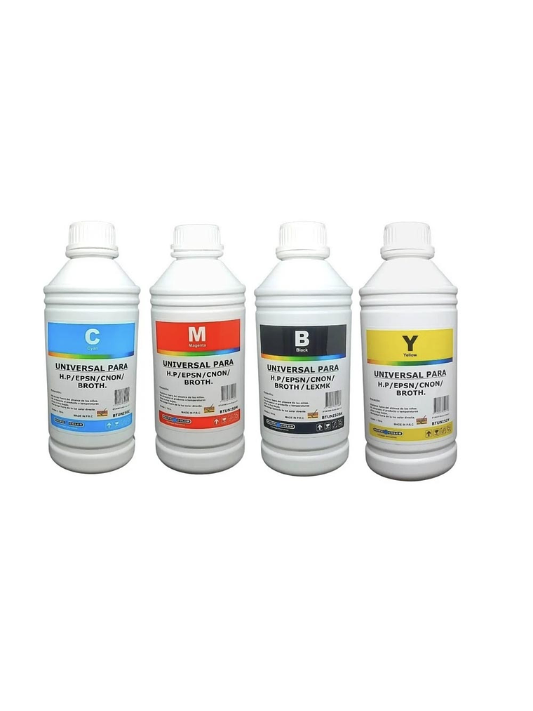 4 LITROS TINTA UNIVERSAL PARA HP CANON EPSON BROTHER LEXMARK 1