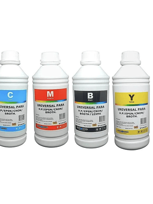 4 LITROS TINTA UNIVERSAL PARA HP CANON EPSON BROTHER LEXMARK