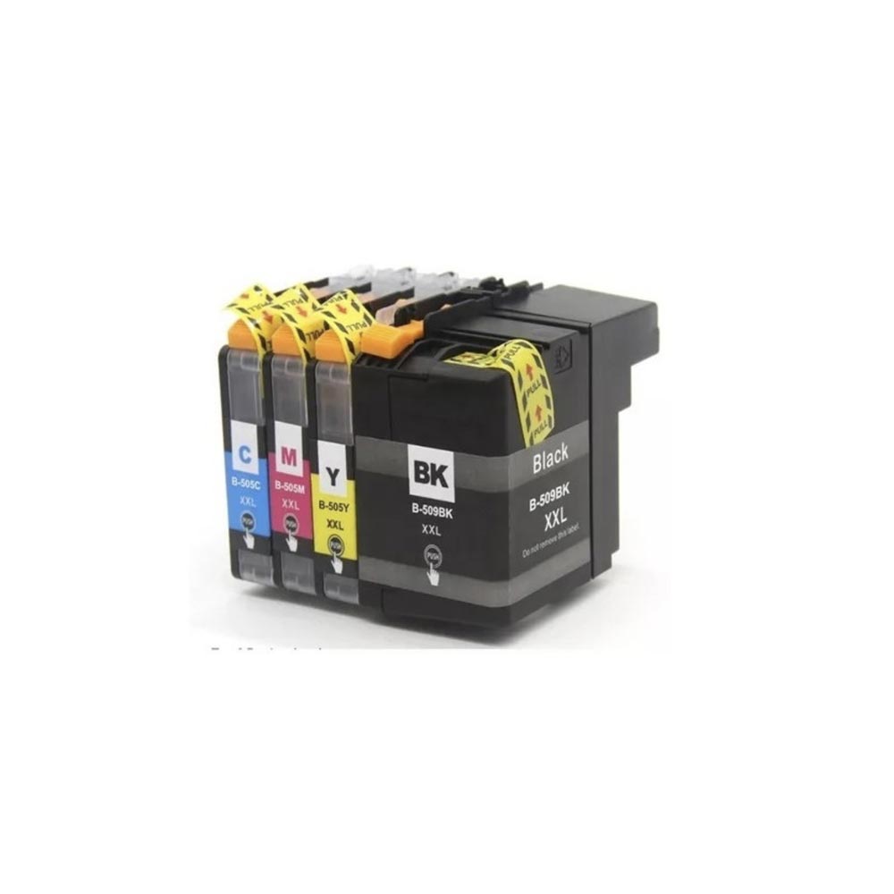 PACK 4 CARTUCHOS TINTAS ALTERNATIVAS LC509 LC505 XL PARA BROTHER 2