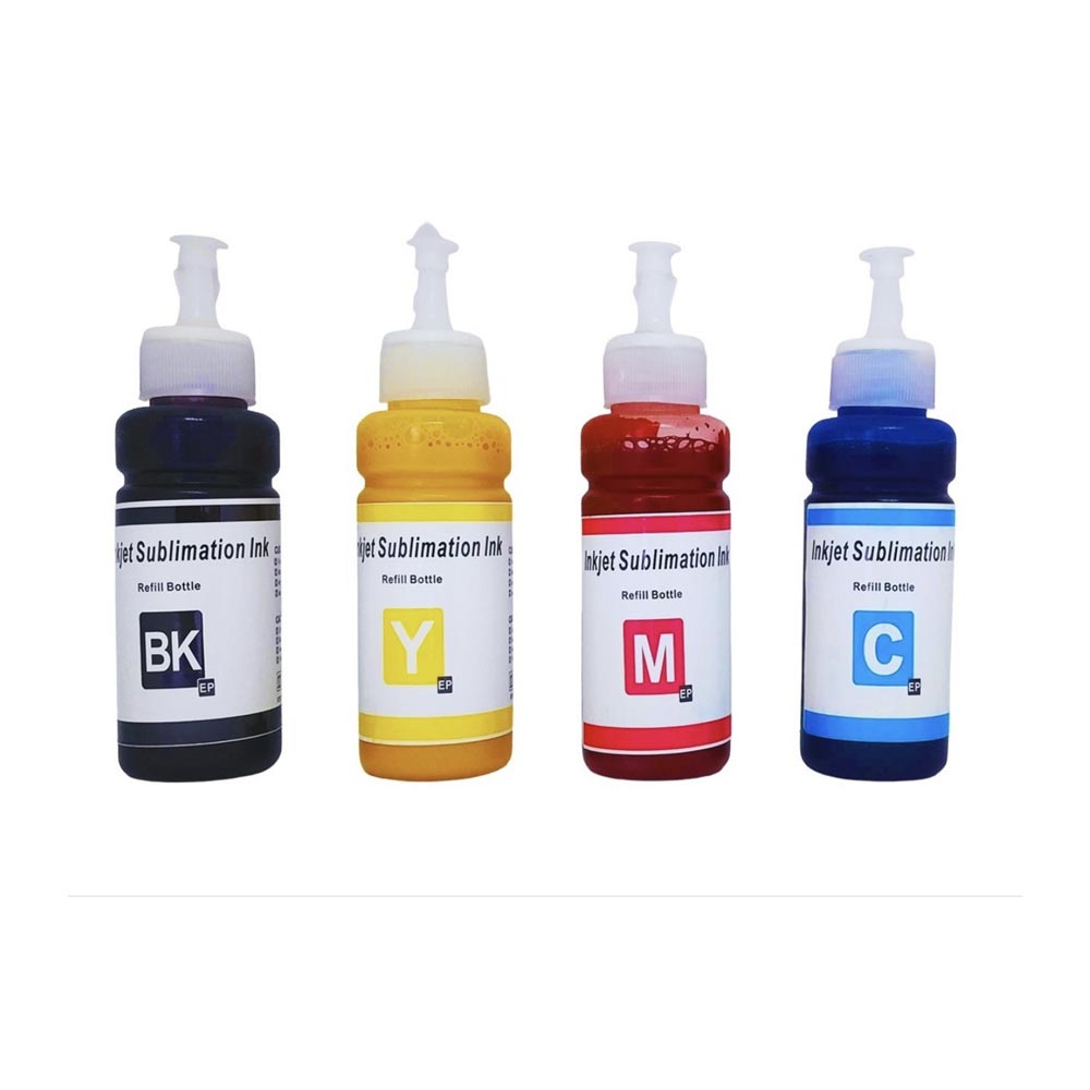 PACK TINTA SUBLIMACION BK C M Y PARA EPSON BROTHER 100ML 1