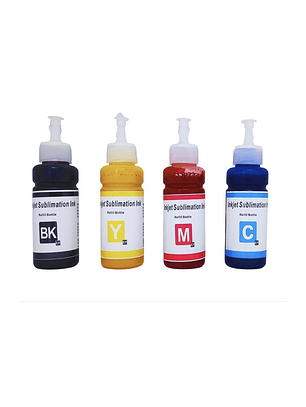 PACK TINTA SUBLIMACION BK C M Y PARA EPSON BROTHER 100ML
