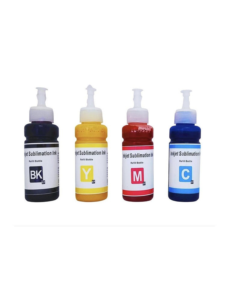 PACK TINTA SUBLIMACION BK C M Y PARA EPSON BROTHER 100ML 1