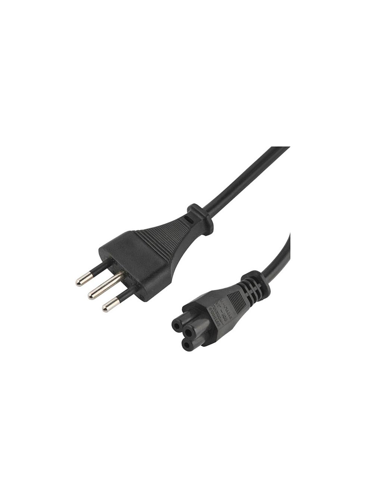 Cable de Poder Tipo Trebol 1.5 Metros. 1