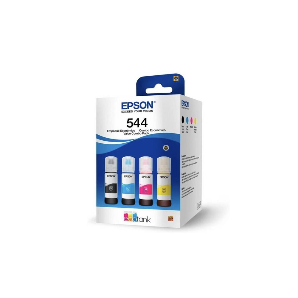 Pack Tinta EPSON Original T544 L3110 L3150 L3210 L3250 L5190 1