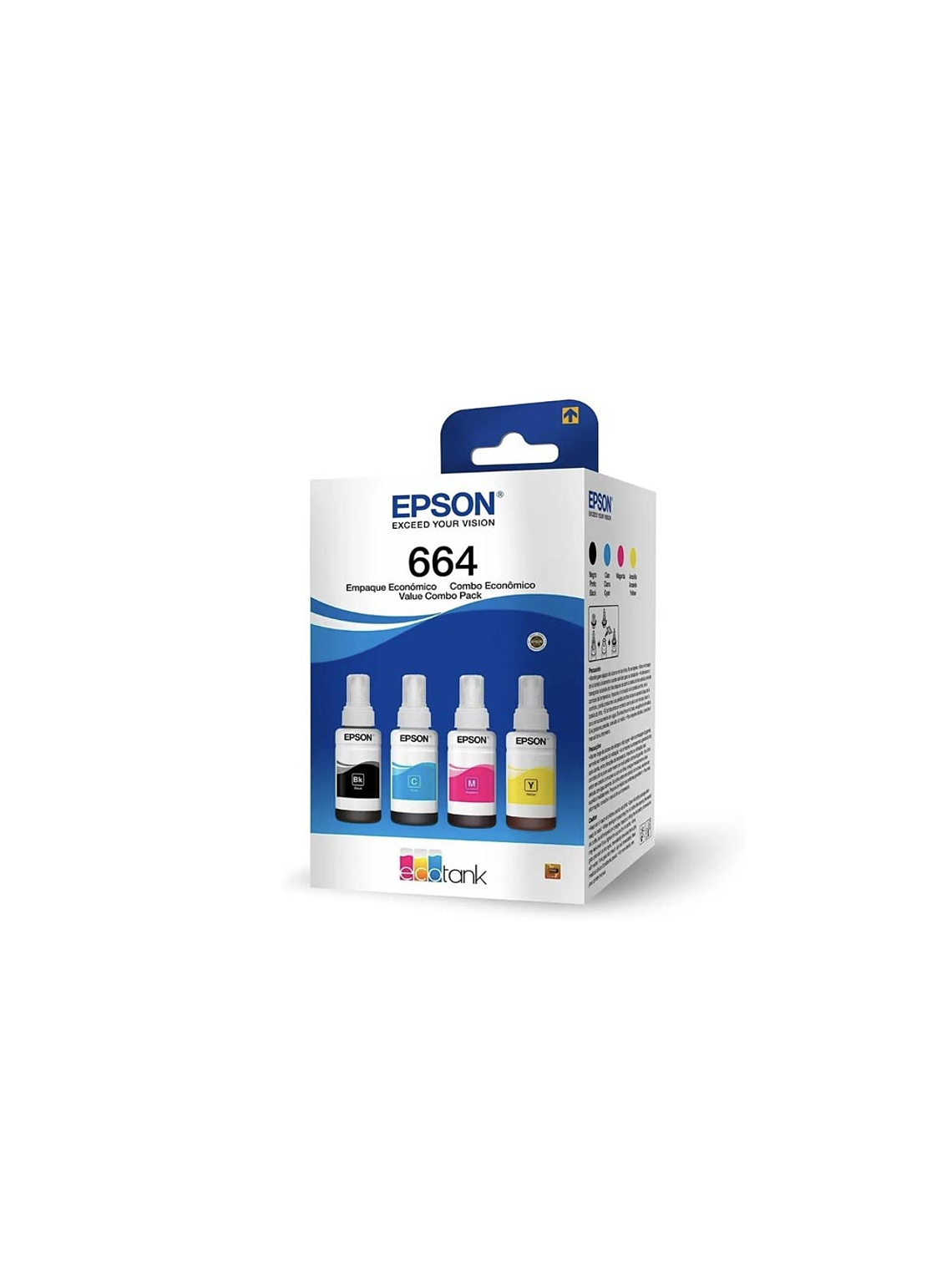 Pack Tinta EPSON Original T664 L120 L220 L355 L395 L380 L575 1