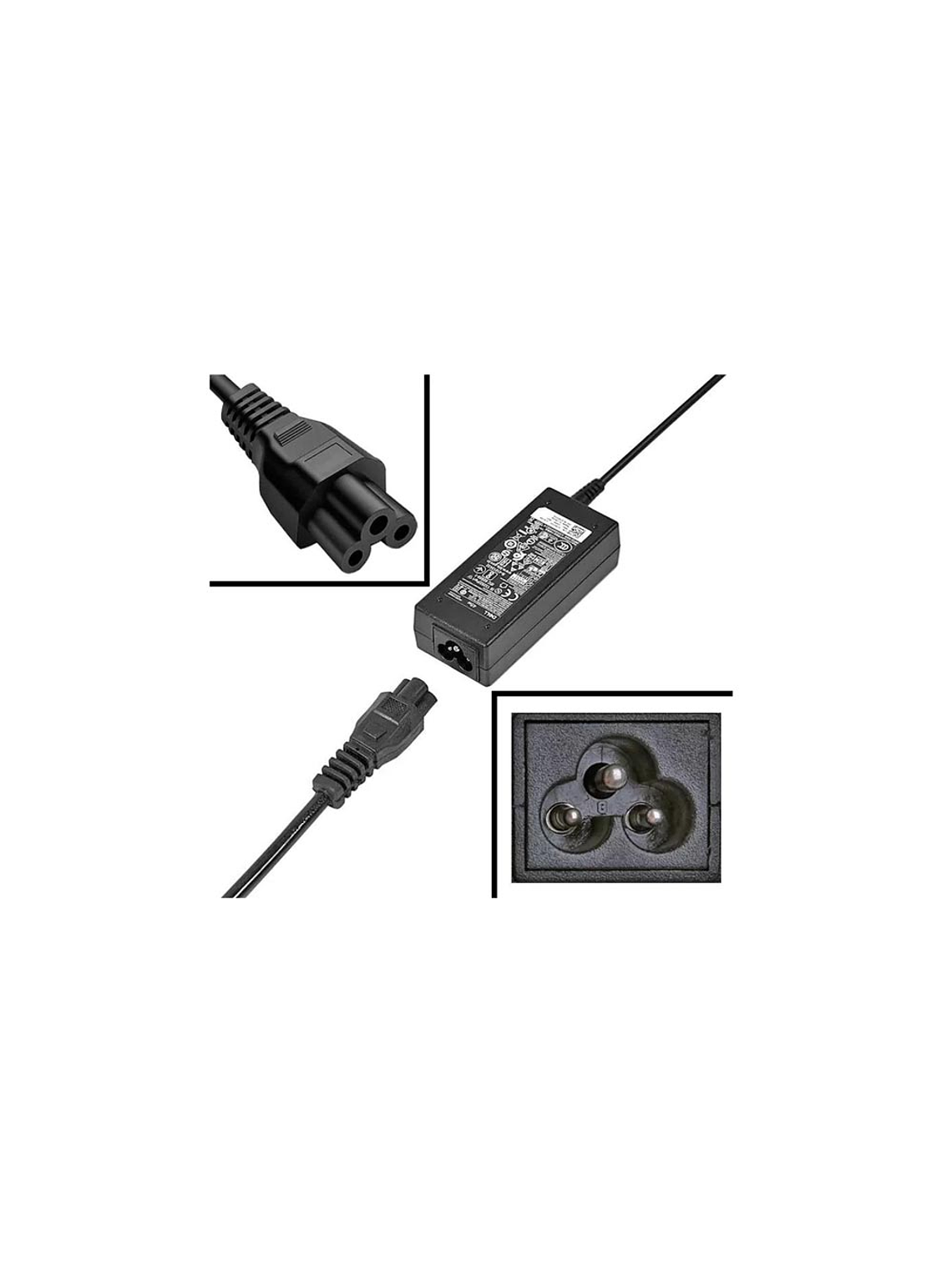 Cable de Poder Tipo Trebol 1.5 Metros. 2