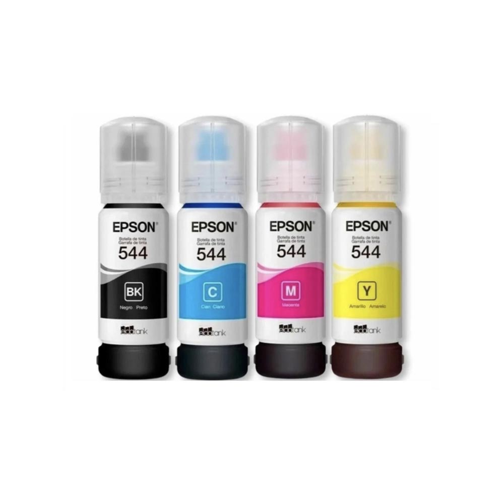 Pack Tinta EPSON Original T544 L3110 L3150 L3210 L3250 L5190 2