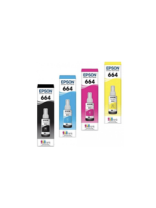 Pack Tinta EPSON Original T664 L120 L220 L355 L395 L380 L575