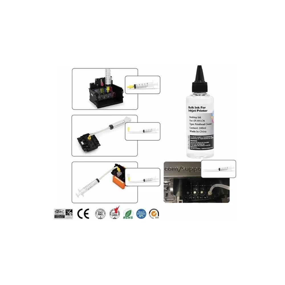 KIT DE LIMPIEZA DE CABEZAL IMPRESORAS Epson Hp Canon 1