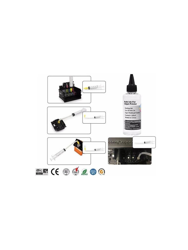 KIT DE LIMPIEZA DE CABEZAL IMPRESORAS Epson Hp Canon 1