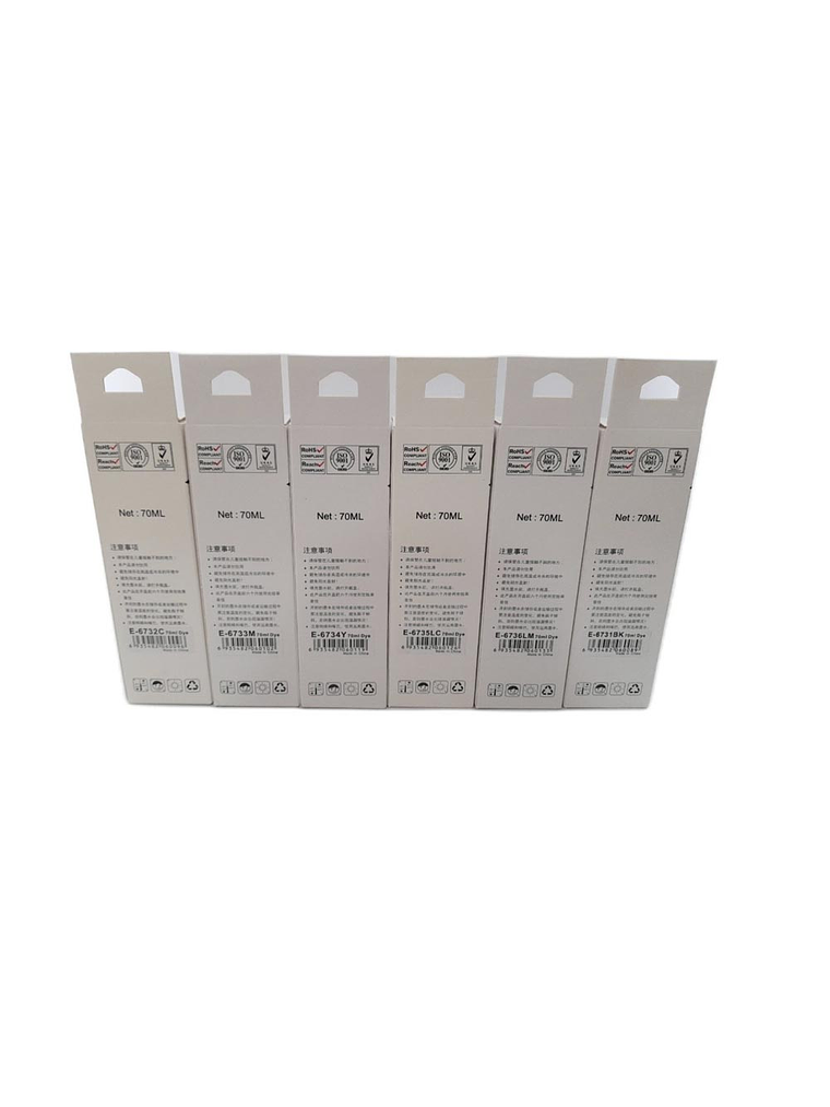 TINTA ALTERNATIVA PACK T673 PARA EPSON L1800 L805 L850 L810 L800 2