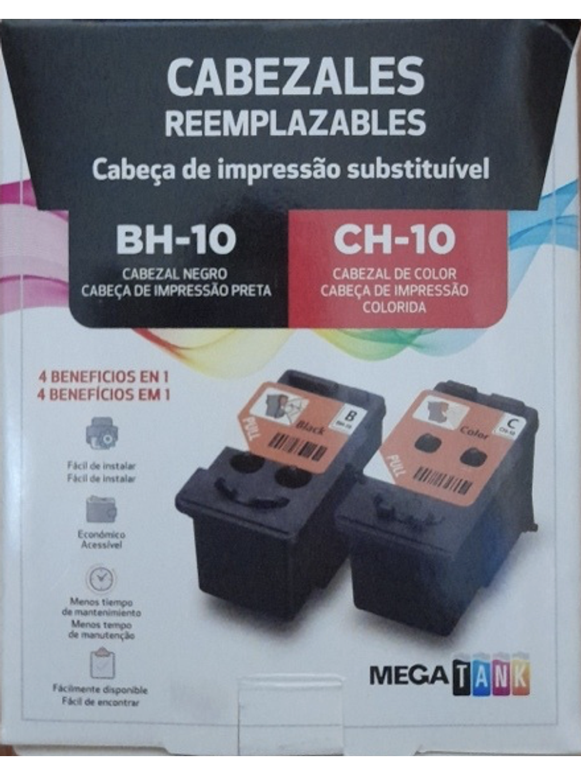 Cabezales Canon BH-10 Negro / Ch-10 Color para G3160 G7010  3