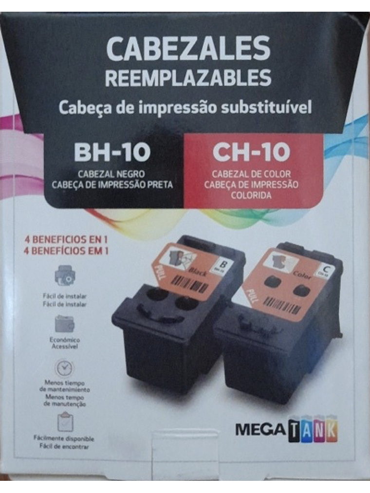 Cabezales Canon BH-10 Negro / Ch-10 Color para G3160 G7010  3