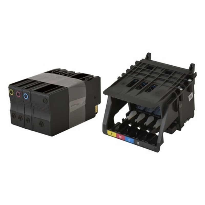 Cabezal C1q10a + 4 Tintas Hp 711 Original para T120 T130 T520 2