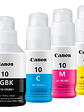 Pack 4 Tintas Canon Original Gi-10 G6010 G7010 Bk C M Y - Miniatura 1