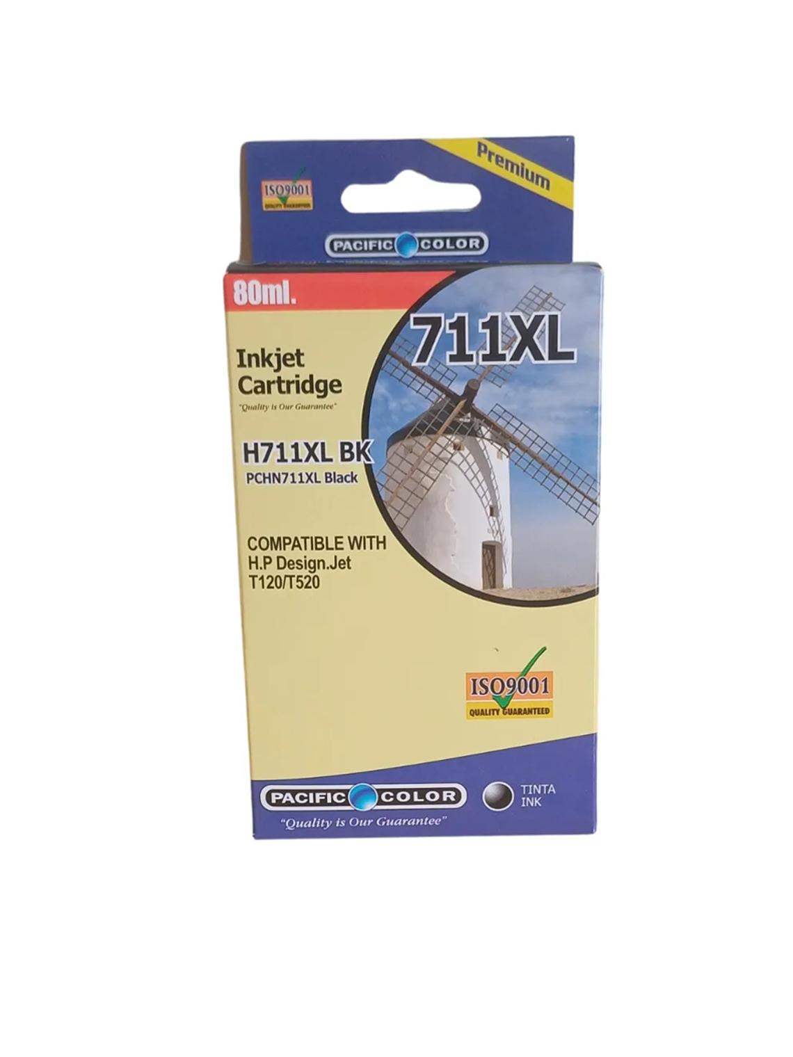 Cartucho De Tinta 711 XL Negro Alternativo Para Hp T120 T520 1