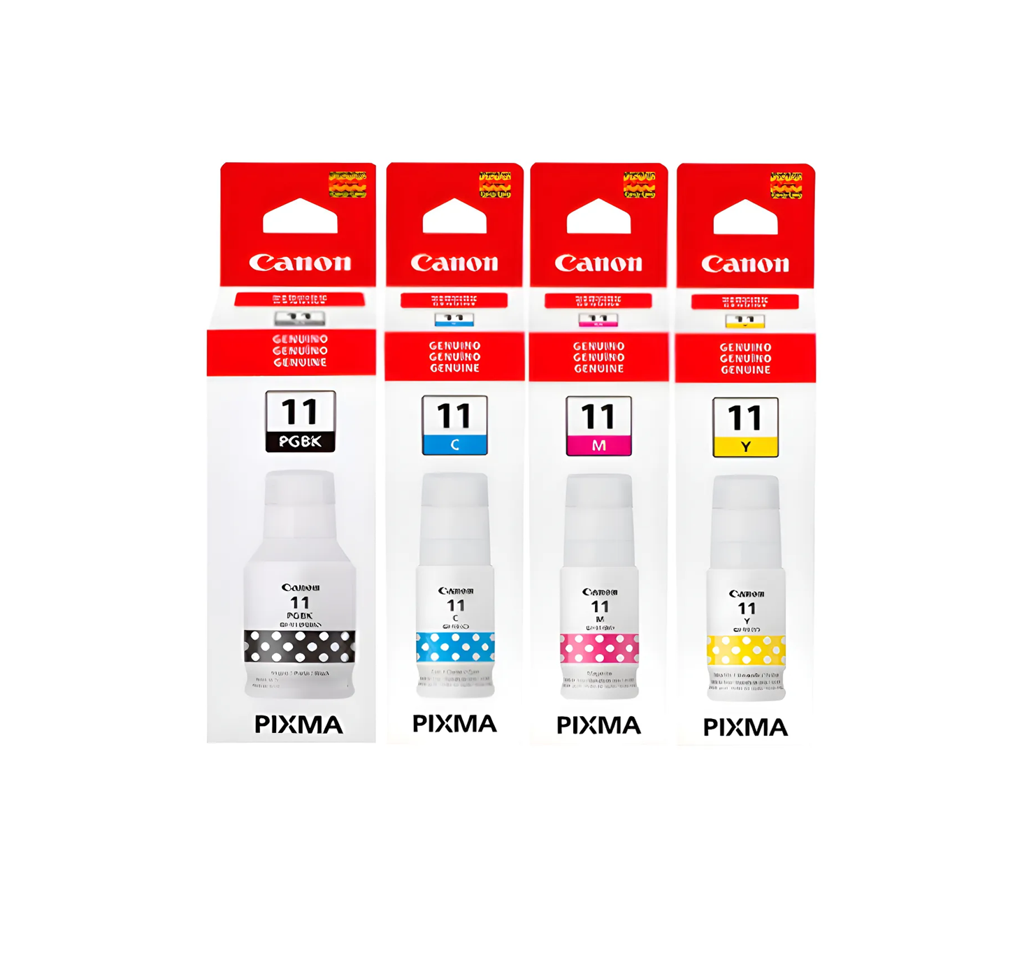 Pack 4 Tintas Canon Gi-11 Originales Bk C M Y para G2160 G3160 2