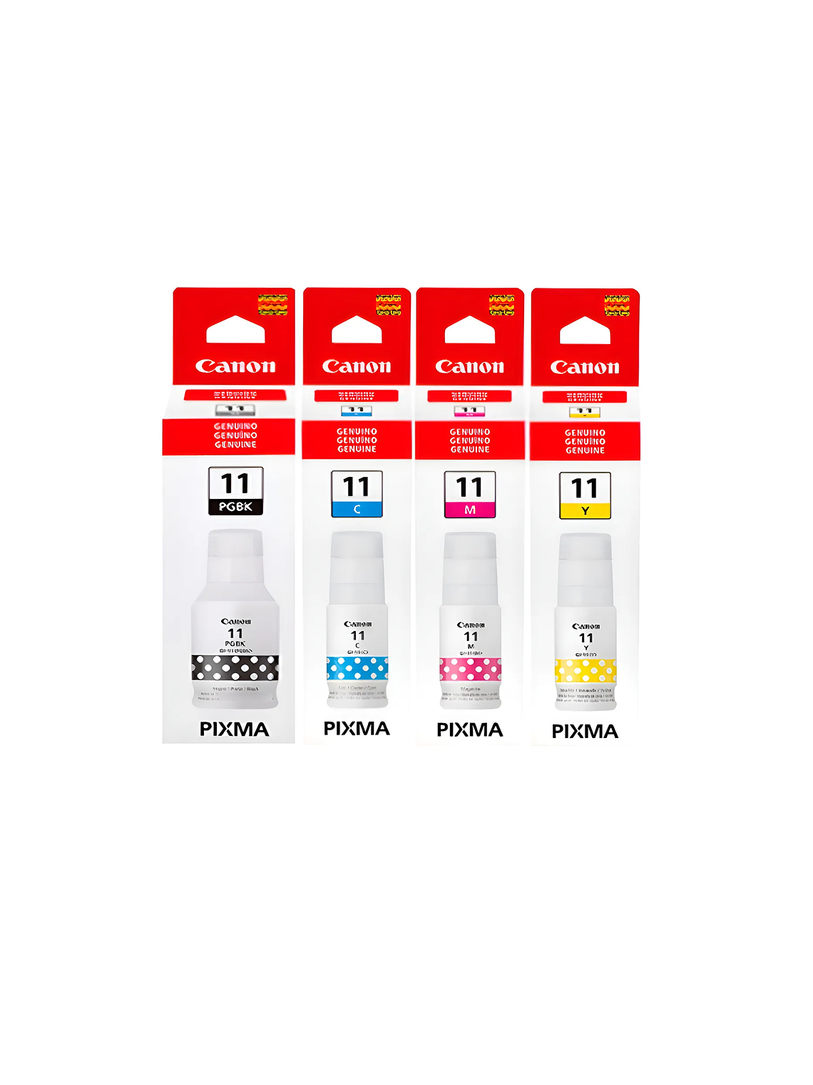 Pack 4 Tintas Canon Gi-11 Originales Bk C M Y para G2160 G3160 2