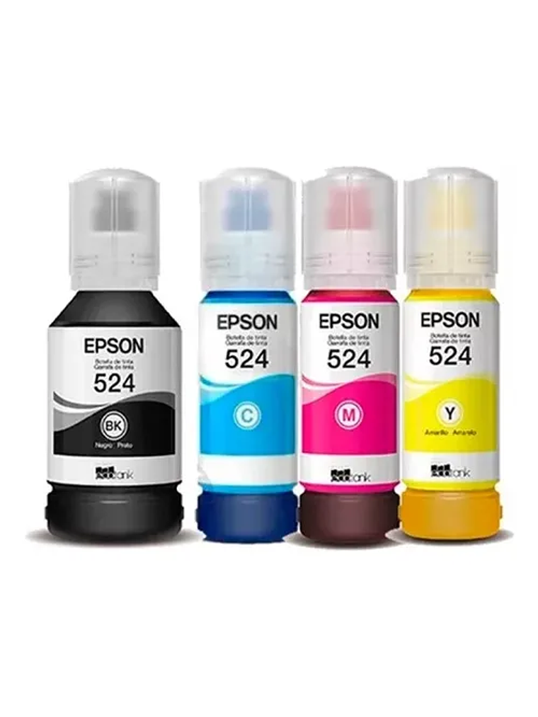 Pack Tinta Epson T524 Original para L6490 L15150 L15160 1