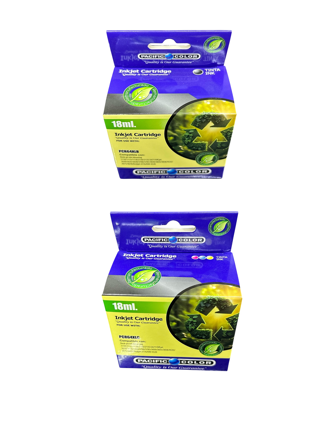 Pack Tinta 664 XL Negra / Color Alternativa Para Hp 2135 1