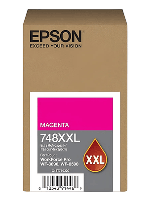 Tinta Magenta 748xxl Original EPSON Wf Pro 6090 6590 8090 8590 