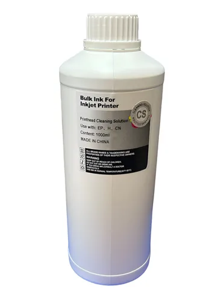 1 Litro Liquido Limpia Cabezales Genérico para CANON EPSON HP. 1