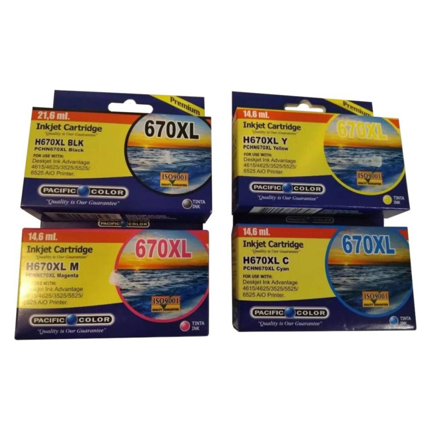 Pack 670xl Pacific color 4 colores 1
