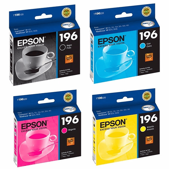 196 Epson Pack 4 Colores