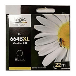 664 XL Negro v2.0 Alternativa, Cartucho Tinta Logic