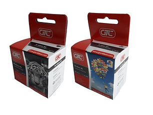 662XL Pack 2 cartuchos, 1 negro y 1 tricolor Comp. hp, Cartucho Tinta GTC