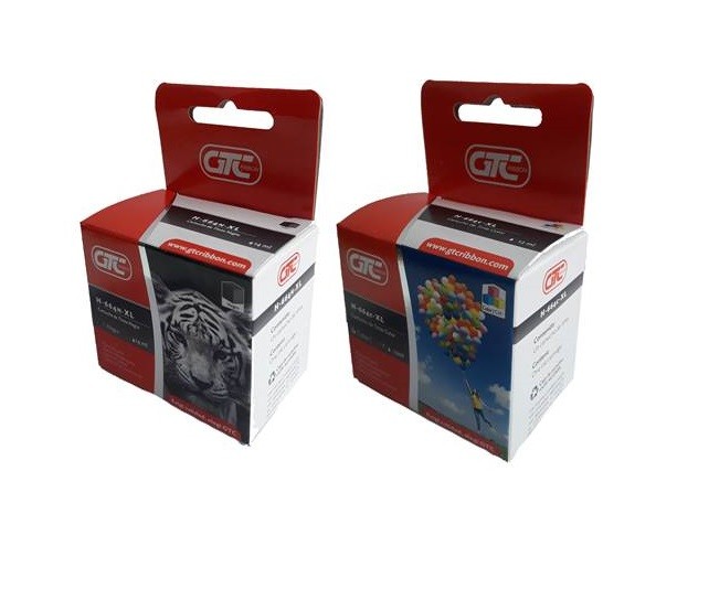 664XL Pack 2 cartuchos, 1 negro y 1 tricolor Comp. hp, Cartucho Tinta GTC 1