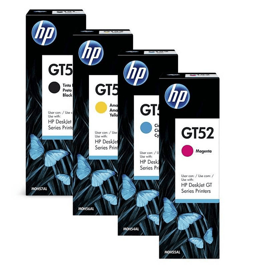gt51 (gt53) y gt52 Pack de Tintas HP