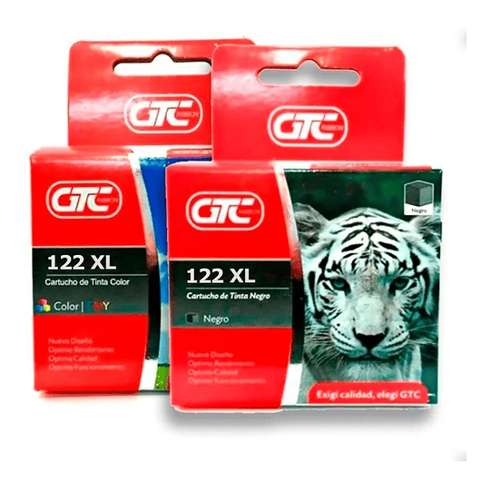 Pack hp 122XL alternativo , 1 negro, 1 color