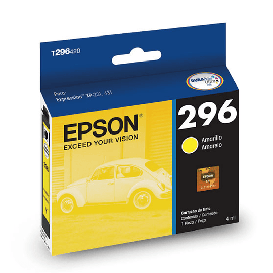 296 Epson Cartridge T296420 Yellow (fuera de fecha)
