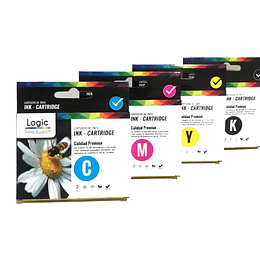 T195/196/197 Pack 4 colores, Negro, Cyan, Yellow, Magenta Comp Epson LOGIC