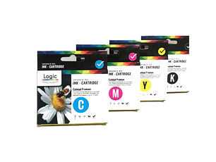 T195/196/197 Pack 4 colores, Negro, Cyan, Yellow, Magenta Comp Epson LOGIC